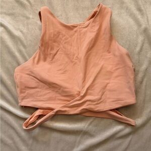 Athleta Coral Sunset Conscious Cut Crop Top Bra D-DD